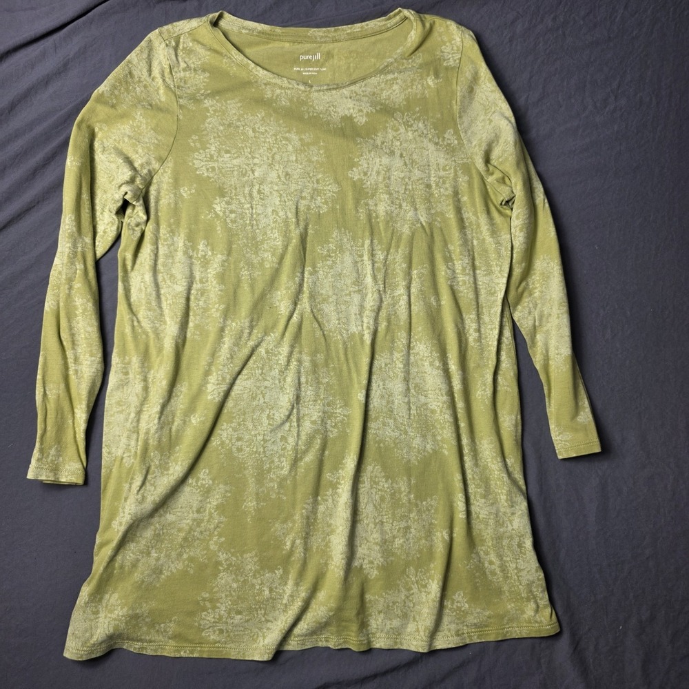 purejill women's super soft tunic green large